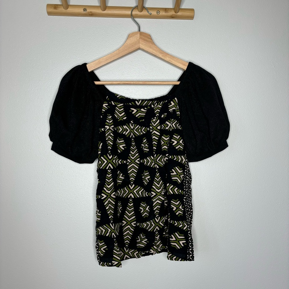 Anthropologie Maeve Bubble Sleeve top xxs